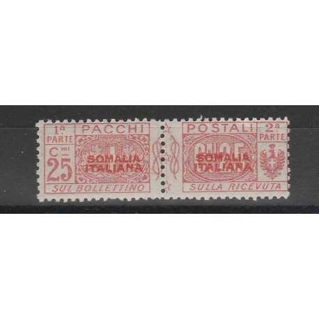1926-31 SOMALIA PACCHI POSTALI 25 CENT SASS N 46 - 1 V MNH MF55552