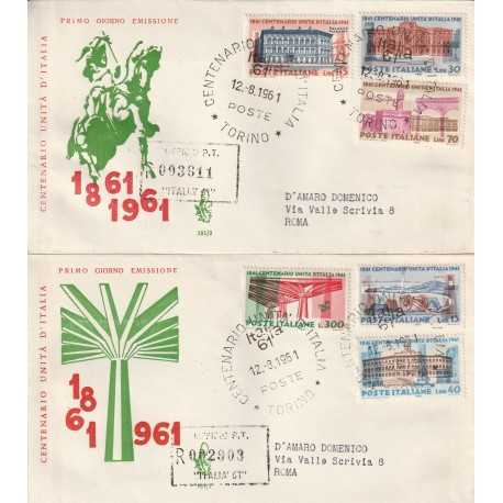 1961 FDC VENETIA N. 181-1-2/IT ITALIA UNITA' D'ITALIA MF80289