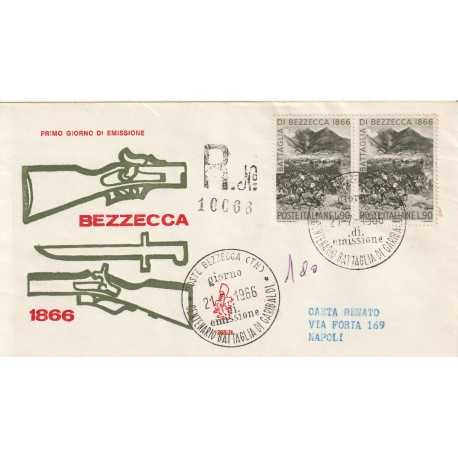 1966 FDC VENETIA N. 238/IT TALIA BATTAGLIA DI BEZZECA MF80347
