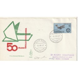 1967 FDC VENETIA N. 254/IT TALIA 50 ANN. I FRANCOBOLLO P.A. MF80363
