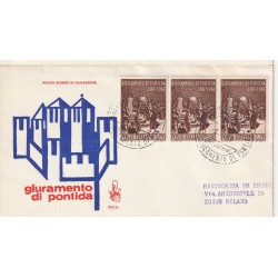 1967 FDC VENETIA N. 257/IT TALIA GIURAMENTO DI PONTIDA MF80366