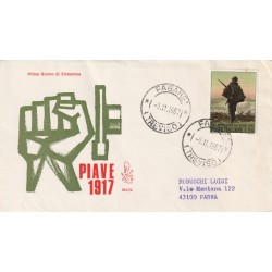 1967 FDC VENETIA N. 261/IT TALIA 50 ANN. RESISTENZA SUL PIAVE MF80370