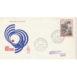 1967 FDC VENETIA N. 262/IT TALIA 25 REAZIONE NUCLEARE MF80742