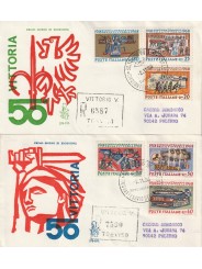 1968 FDC VENETIA N. 278 1-2/IT ITALIA 50 ANN. VITTORIA MF80758