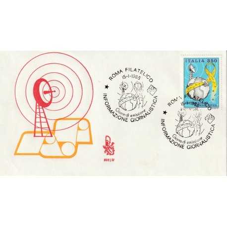 1985 FDC VENETIA N. 585/IT ITALIA INFORMAZIONE GIORNALISTICA MF80763