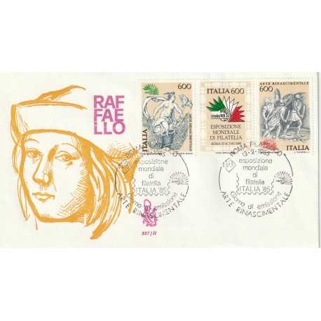 1985 FDC VENETIA N. 587/IT ITALIA ARTE RINASCIMENTALE MF80765