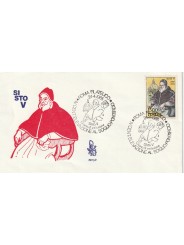 1985 FDC VENETIA N. 591/IT ITALIA PAPA SISTO V MF80769