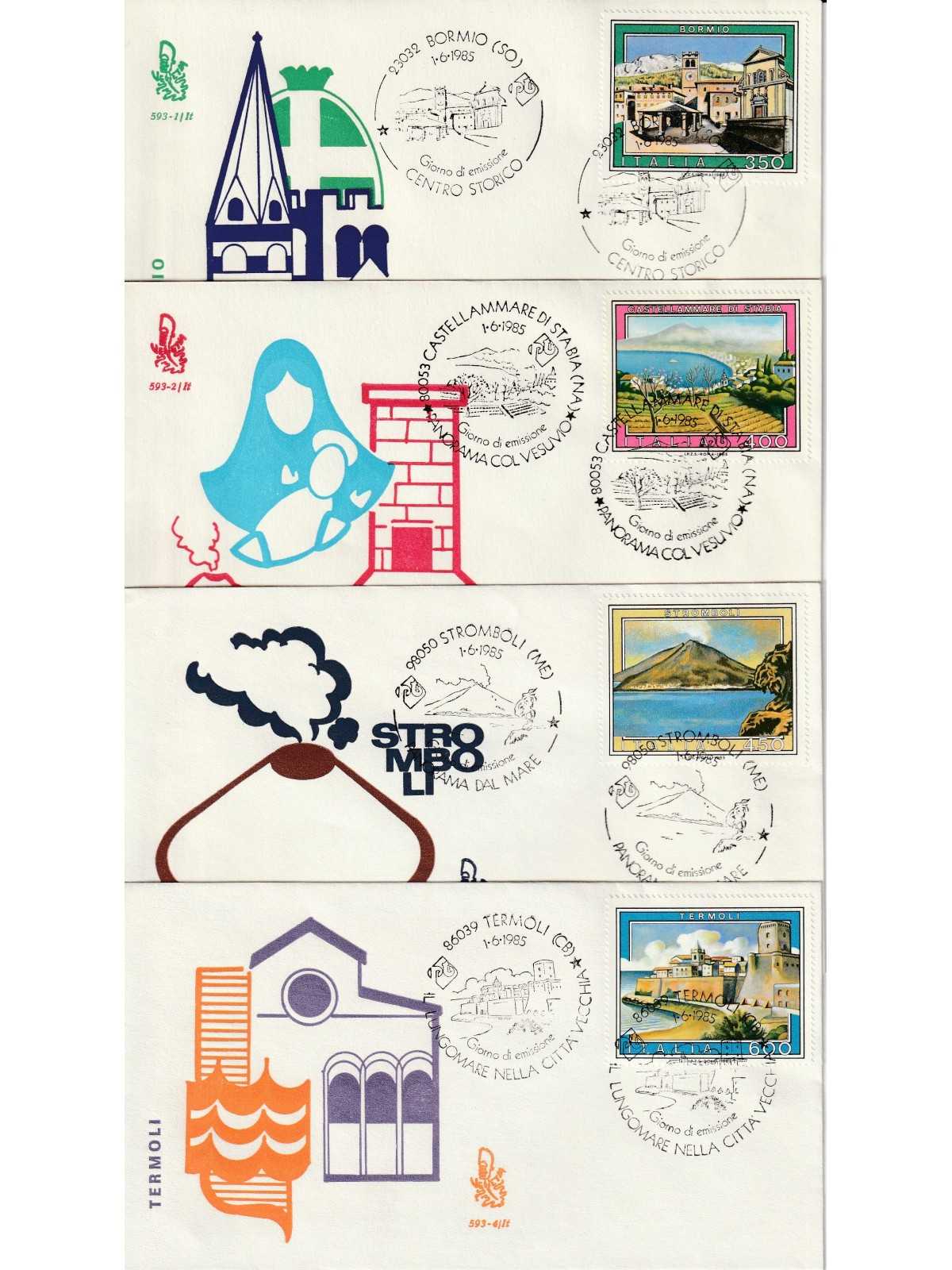 1985 FDC VENETIA N. 593/IT ITALIA SERIE TURISTICA XII MF80771