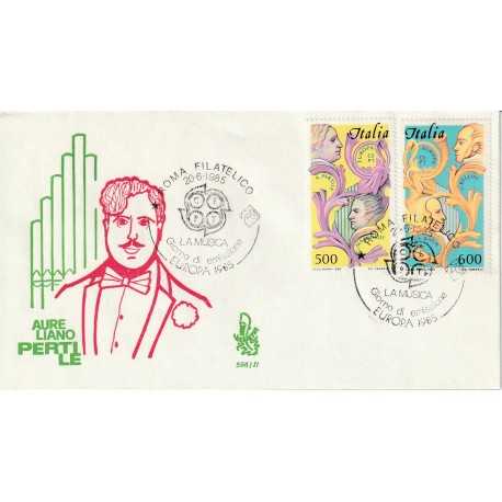 1985 FDC VENETIA N. 596/IT ITALIA EUROPA 1985 A.PERTILE MF80774