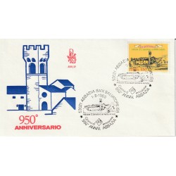 1985 FDC VENETIA N. 598/IT ITALIA 950 ANN. ABBAZIA S. SALVATORE MF80776