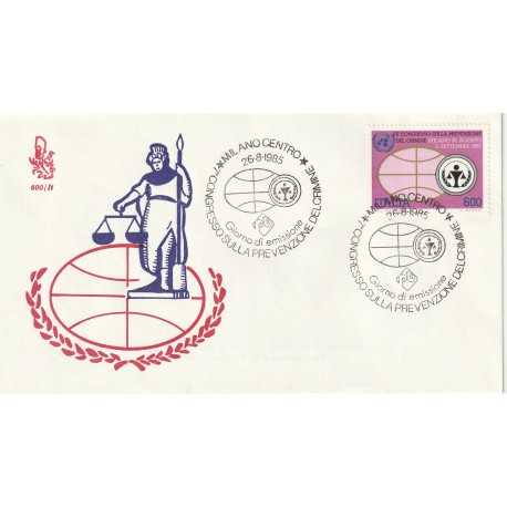 1985 FDC VENETIA N. 600/IT ITALIA PREVENZIONE CRIMINE MF80778