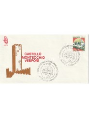 1986 FDC VENETIA N. 611/IT ITALIA CASTELLO DI MONTEVECCHIO MF80787