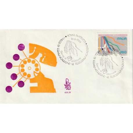 1986 FDC VENETIA N. 619/IT ITALIA I MEZZI DI COMUNICAZIONE MF80794