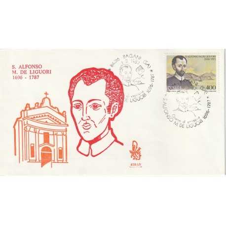 1987 FDC VENETIA N. 638/IT ITALIA ALFONSO DE' LIGUORI MF80812