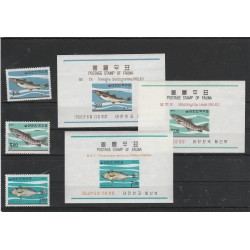 1966 COREA DEL SUD SOUTH KOREA FAUNA MARINA 3 VAL + 3BF MNH MF55547