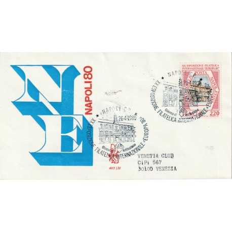 1980 FDC VENETIA 483/IT ITALIA EXPO FILATELIA EUROPA '80 MF80823