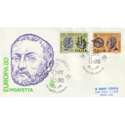 1980 FDC VENETIA 484/IT ITALIA EUROPA 1980 VIAGGIATA MF80824