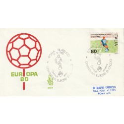 1980 FDC VENETIA 487/IT ITALIA CAMPIONATI EUROPEI DI CALCIO MF80828