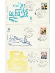 1980 FDC VENETIA 492-BIS/IT ITALIA SERIE CASTELLI GIRO COMPLETO 27 B. MF80833