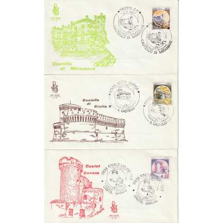 1980 FDC VENETIA 492-BIS/IT ITALIA SERIE CASTELLI GIRO COMPLETO 27 B. MF80833