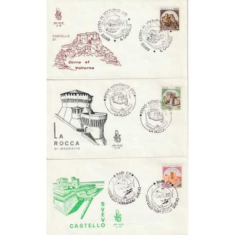 1980 FDC VENETIA 492-BIS/IT ITALIA SERIE CASTELLI GIRO COMPLETO 27 B. MF80833