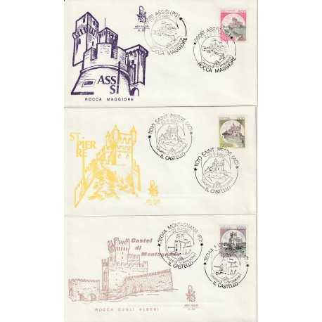 1980 FDC VENETIA 492-BIS/IT ITALIA SERIE CASTELLI GIRO COMPLETO 27 B. MF80833