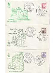 1980 FDC VENETIA 492-BIS/IT ITALIA SERIE CASTELLI GIRO COMPLETO 27 B. MF80833