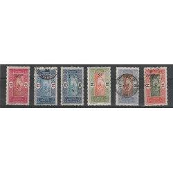 DAHOMEY 1926-27 INDIGENO E PALMA SOPRASTAMPATI 6 VAL YVERT N 80-84 MISTA MF55515