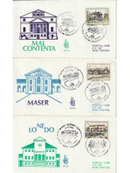 1980 FDC VENETIA 495-1-2-3/IT ITALIA SERIE VILLE I MF80836