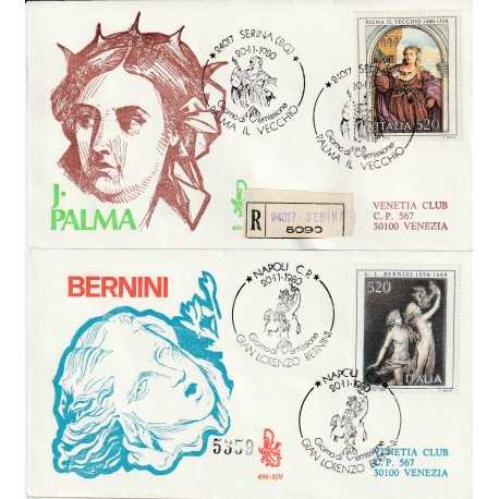 1980 FDC VENETIA 496-1-2/IT ITALIA SERIE ARTE VII MF80837