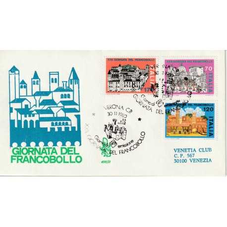 1980 FDC VENETIA 498/IT ITALIA GIORNATA DEL FRANCOBOLLO MF80839