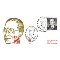 1981 FDC VENETIA 500/IT ITALIA ALCIDE DE GASPERI MF80841