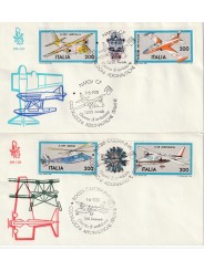 1981 FDC VENETIA 506-1-2/IT ITALIA SERIE COSTR. AEREONAUTICHE ITA. MF80847