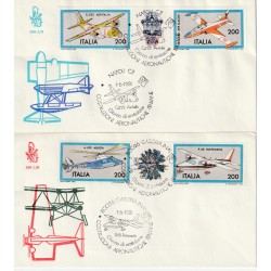 1981 FDC VENETIA 506-1-2/IT ITALIA SERIE COSTR. AEREONAUTICHE ITA. MF80847