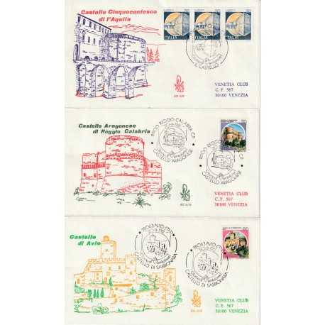 1981 FDC VENETIA 511-1-2-3/IT ITALIA SERIE CASTELLI MF80853