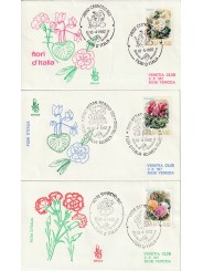 1982 FDC VENETIA 5268-1-2-3/IT ITALIA SERIE FIORI D'ITALIA MF80870