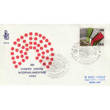 1982 FDC VENETIA 537/IT ITALIA 69 CONF. UNIONE INTERPAR. MF80879