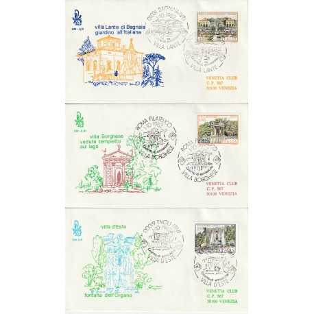 1982 FDC VENETIA 538-1-2-3/IT ITALIA SERIE VILLE III MF80880