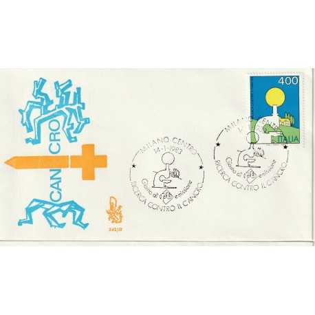 1983 FDC VENETIA 542/IT ITALIA RICERCA CONTRO IL CANCRO MF80884