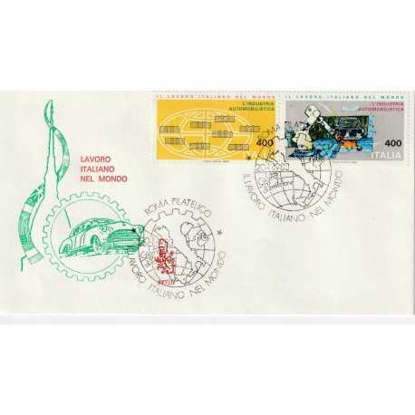 1983 FDC VENETIA 543/IT ITALIA LAVORO ITALIANO NEL MONDO MF80885