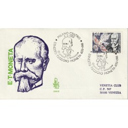 1983 FDC VENETIA 555/IT ITALIA ERNESTO TEODORO MONETA MF80897