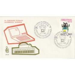 1983 FDC VENETIA 556/IT ITALIA III CONGR. MOND. INFOR. GIURIDICA MF80898