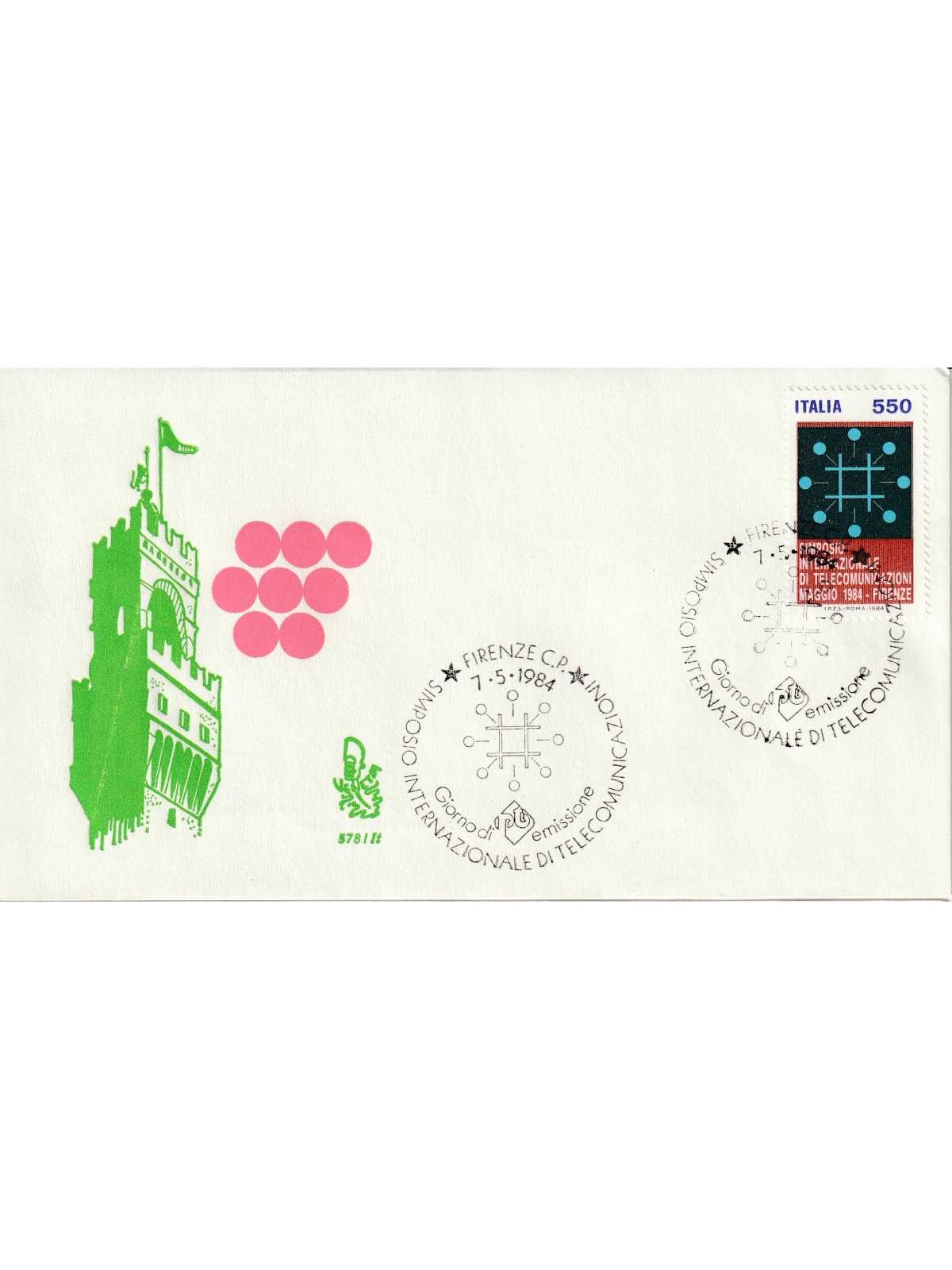 1984 FDC VENETIA 578/IT ITALIA SIMPOSIO INTERNAZIONALE DI TELECOM. MF80920