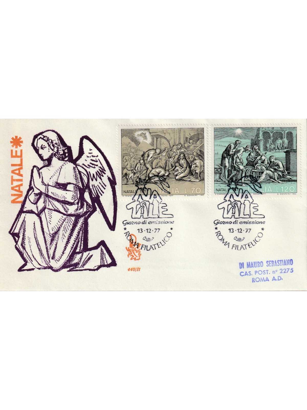 1977 FDC VENETIA 440/IT ITALIA NATALE 1977 MF80942