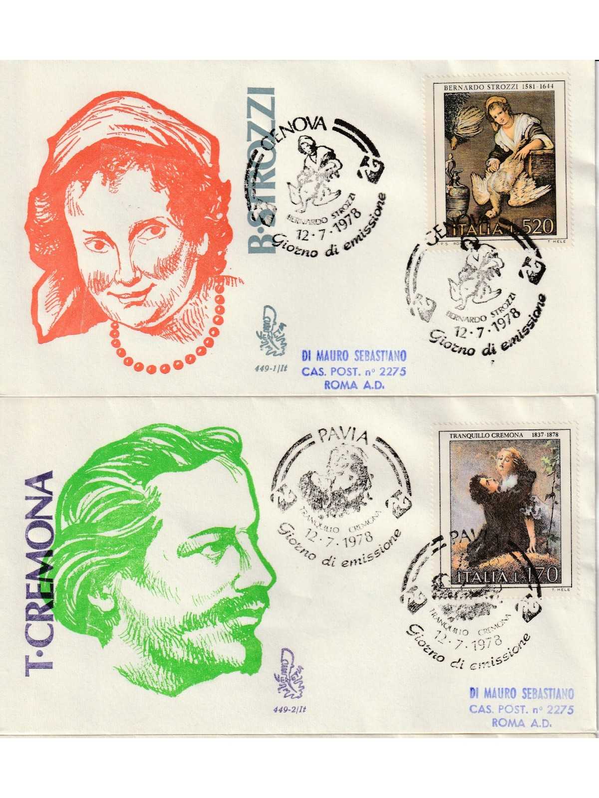 1978 FDC VENETIA 449-1-2/IT ITALIA SERIE ARTE V MF80949