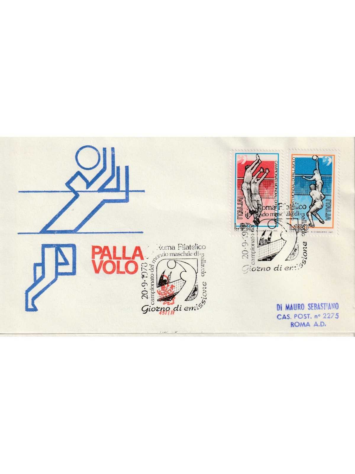 1978 FDC VENETIA 451/IT ITALIA CAMP. MOND. PALLAVOLO MF80953