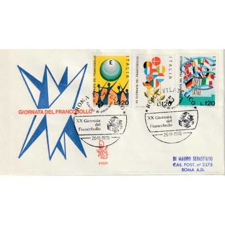 1978 FDC VENETIA 455/IT ITALIA GIORNATA DEL FRANCOBOLLO MF80957