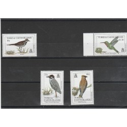 TURKS AND CAICOS 1993 UCCELLI 4 VAL MNH MF54964