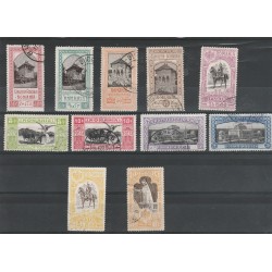 1908 ROMANIA EXPO DI BUCAREST - 11 VALORI USATI UNIF N 197/207 MF54961