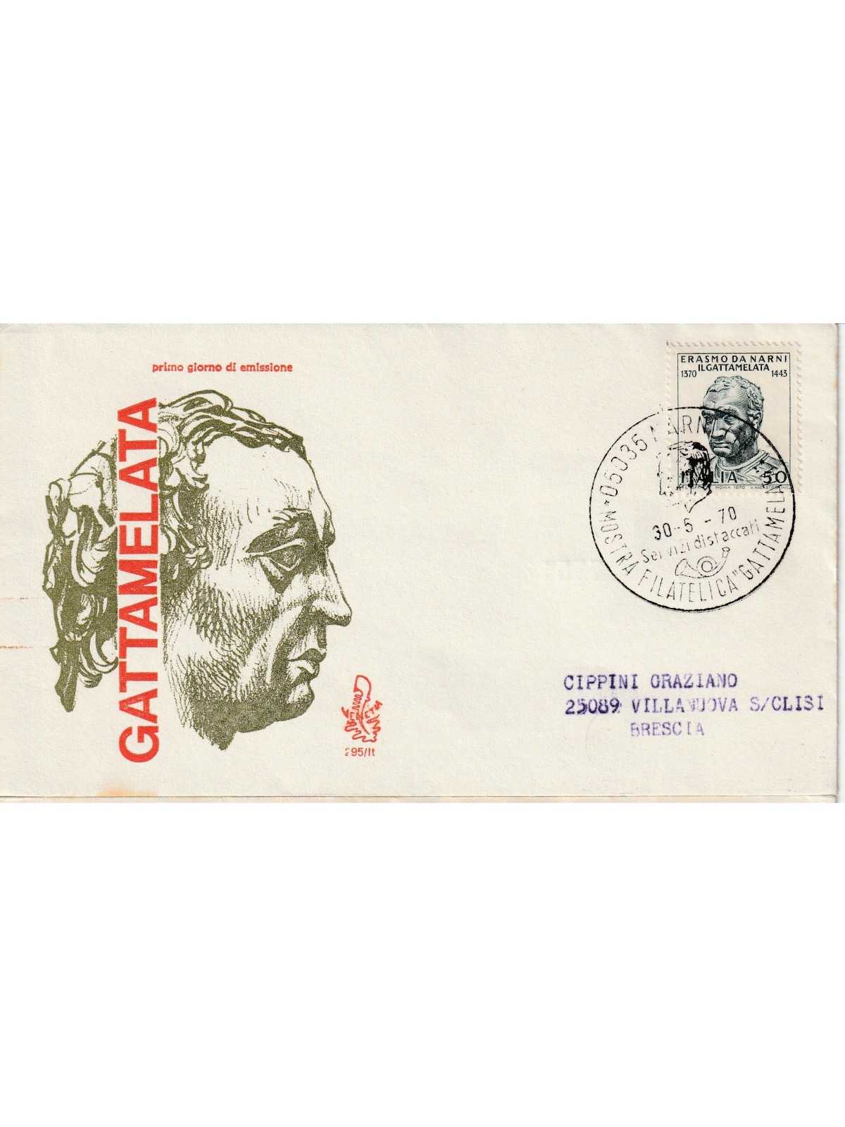 1970 FDC VENETIA 295/IT ITALIA GATTAMELATA MF80995